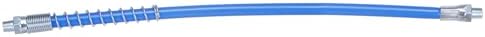 HARFINGTON Grease Gun Hose, 15.7" Blue, 10000 PSI, Spring Flex, Quick Release, 1/8" NPT Threads