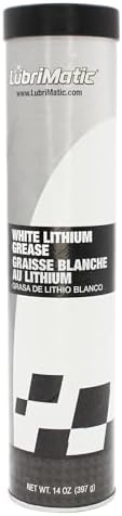 LubriMatic 11354 White Lithium Grease - 14 Ounce Cartridge (Pack of 10)