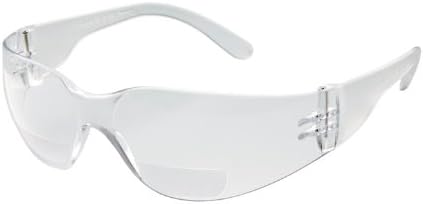 Gateway Safety 46MA10 StarLite MAG Safety Glasses, 1.0 Diopter Magnification, Clear Anti-Fog Lens, Clear Temple