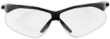 MAGID Y777MBC Gemstone Y777 Wraparound Safety Glasses, Black Metallic Nylon Frame, Standard