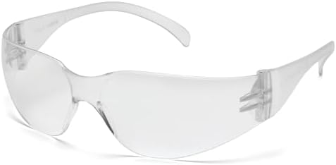 Pyramex Intruder Safety Eyewear Clear Frame Full Foam Padding Clear Anti-Fog Lens