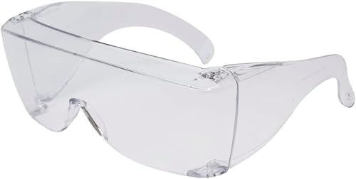 Calabria 3000 Fitover Safety Glasses with Uni-Lens – [Clear] Wrap Around Eye Protection | Anti-Fog Scratch Resistant | Protective Eyewear