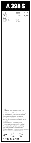 BOSCH 3397014398 AeroTwin Wiper Blade Combo Pack - Set of 2 (24" & 18")