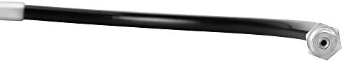 PROLUBE 12-inch Grease Gun Hose with 4-Jaw Coupler | 1/8” NPT Thread | For use with Hand Operated Grease Guns | 3,500 PSI Working Pressure (43650)