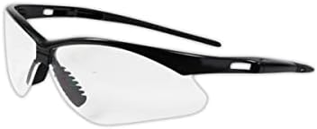 MAGID Y777MBC Gemstone Y777 Wraparound Safety Glasses, Black Metallic Nylon Frame, Standard (3 Pair)