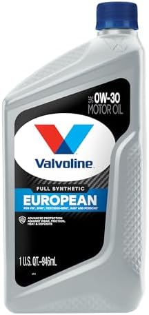 Valvoline European Vehicle Full Synthetic SAE 0W-30 Motor Oil 1 QT
