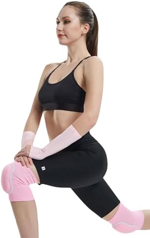 JUMISEE Kids Knee Pad, Anti-Slip Padded Sponge Knee Brace Breathable Flexible Elastic Knee Support for Football Volleyball Dance Skating Basketball Sports