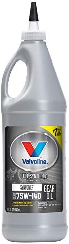 Valvoline SynPower SAE 75W-140 Full Synthetic Gear Oil 1 QT (Pack of 4)