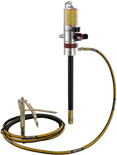 VEVOR Grease Pump, Air Grease Pump with 13 ft High Pressure Hose and Grease Gun, Pneumatic Grease Pump, Portable Lubrication Grease Pump with 360° Swivel Grease Gun Head