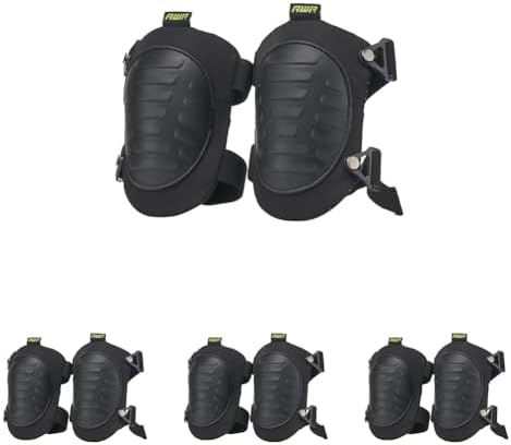 AWP Tactical Hard Cap Knee Pads | High Density Foam Padded Work Knee Pads | One Size (Pack of 4)