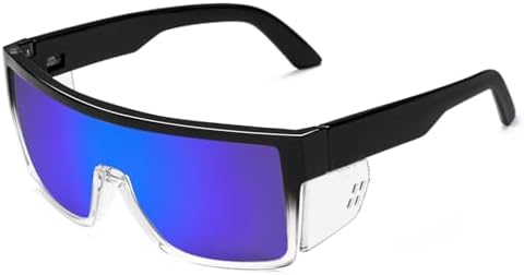 Safety Polarized Sunglasses for Men and Women UV400 Protection and Includes Removable Side Shields,ANSI Z87
