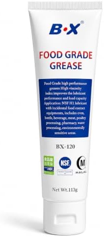 Food Grade Grease Food Safe Machine Lubricant for Frozen Dessert Equipment, O-Ring Lubricants 1X4oz