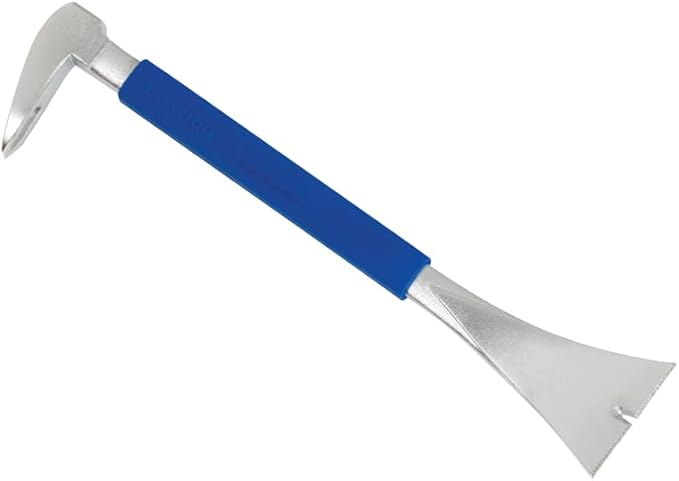 ESTWING Pro Claw Moulding Puller - 10" Pry Bar with Forged Steel Construction & No-Slip Cushion Grip - MP250G
