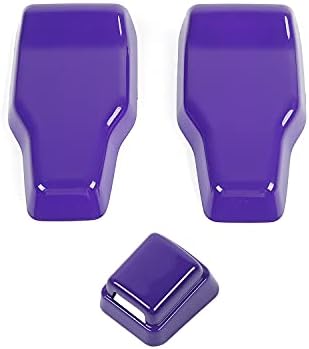 Rear Tail Door Window Hinge & Rain Wiper Nozzle Decorative Cove Fit for 2018-2026 Jeep Wrangler JL JLU(Purple)