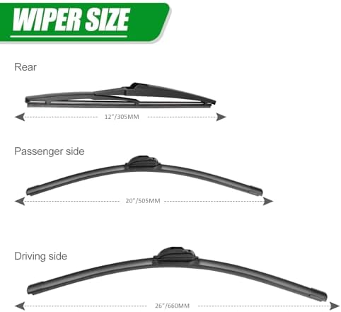 Windshield Wiper Blades compatible with Toyota Highlander/Lexus GX460