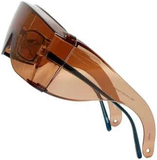 Calabria 3000 Fitover Safety Glasses with Uni-Lens – [Copper/Green/Smoke - 3 Pack] Wrap Around Eye Protection | Anti-Fog Scratch Resistant | Protective Eyewear