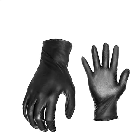 Grease Monkey Work Gloves, Men's Nitrile All Purpose Gloves with Grip for Construction, Safety, Mechanics, Touchscreen