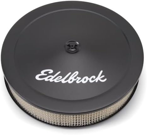 Edelbrock 1223 Pro-Flo Black Finish 3" Round Air Filter Element with 14" Diameter
