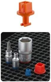 Ascend Tools Organizer Genie 3/8" Socket Holder Pegboard Accessory – Holds 3/8" Drive Sockets (50 Per Pack), Tool Storage Organizer