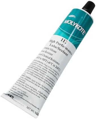 Molykote 112 150g 5.3oz High Performance Lube/Sealant Lubricant Grease for Valve Lubrication & Sealing High Consistency Nonmelting Silicone Shear Resistant Translucent White Dow Corning