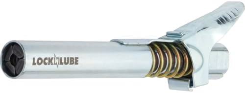 LockNLube Grease Gun Coupler XL - Universal Fit - Extra Reach for Recessed Grease Fittings