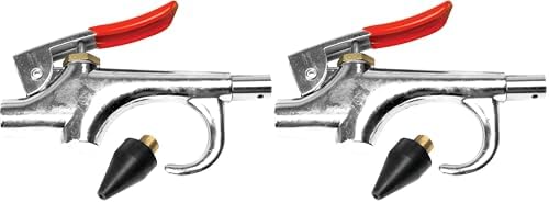 Performance Tool M586C Dual-Tip Blow Gun Kit with Interchangeable Rubber and Safety Nozzles - Ideal for Cleaning and Drying in Hard-to-Reach Areas (Pack of 2)