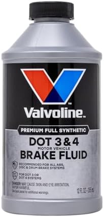 Valvoline DOT 3 & 4 Synthetic Brake Fluid, 12 oz