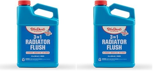 BlueDevil Products 00203 Radiator Flush & Oil Degreaser - 1 Quart (Pack of 2)