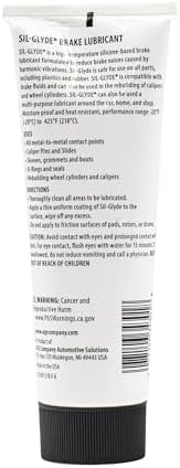AGS Automotive Solutions SIL-Glyde Brake Lubricant – 8 oz Tube, Heat Resistant, Rust & Corrosion Protection, Moisture-Proof Brake Grease (Pack of 12)