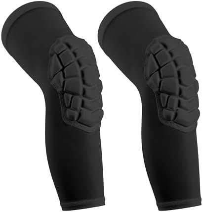 Basketball knee pads, compression leg covers for teenagers and adults, wrestling knee pads, football volleyball, pickleball, weightlifting knee pads (1 pair) (Black, X-Small)
