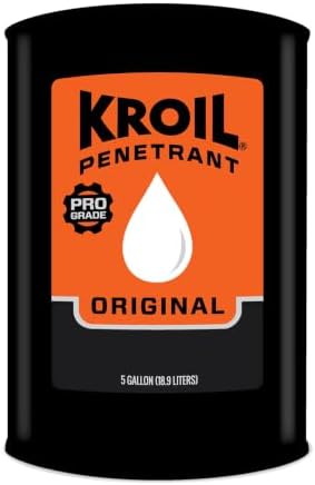Kroil Original Penetrating Oil (Liquid-5 Gallon Pail-Single) | Penetrant for Rusted Bolts, Metal, Hinges, Chains, Moving Parts | Rust, Corrosion Inhibitor (KL051)