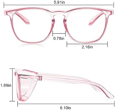 Safety Glasses Goggles for Women Girls Anti Fog Protective Eyewear Glasses