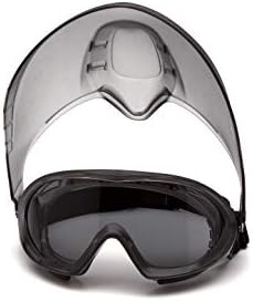 Pyramex Capstone Shield Safety Goggles Face Shield