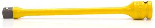 Steelman 1/2-Inch Drive 65 ft-lb Torque Extension for Impact Wrench, 8-inch Extension, Corrosion-Resistant Powder-Coated Steel, Yellow (Case of 6)