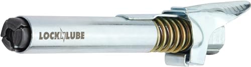 LockNLube Grease Gun Coupler XL - Universal Fit - Extra Reach for Recessed Grease Fittings