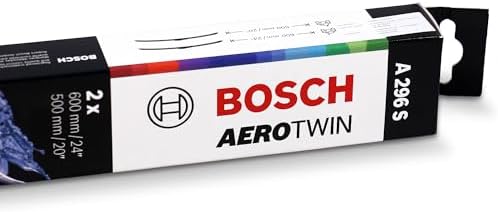 BOSCH 3397007296 AeroTwin Wiper Blades - Set of 2 (24" & 20") Top Lock 19mm