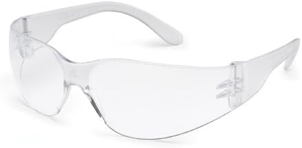 Gateway Safety 4680 UL-Certified StarLite Safety Glasses, Clear Lens, Clear Temple (Pack of 10)