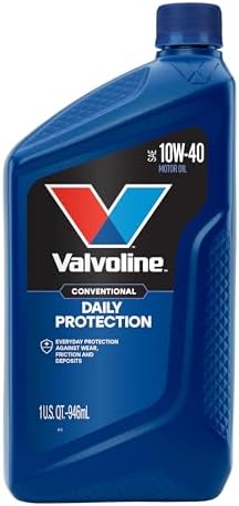 Valvoline Daily Protection SAE 10W-40 Conventional Motor Oil 1 QT, Case of 6
