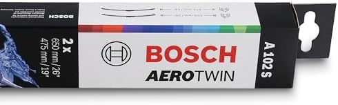 Bosch Wiper Blade Aerotwin A102S, Length: 650mm/475mm – Set of Front Wiper Blades - Only for Left-Hand Drive (EU)