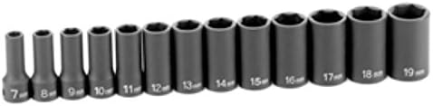 Grey Pneumatic (1213MSD) 3/8" Drive 13-Piece Semi-Deep Metric Socket Set
