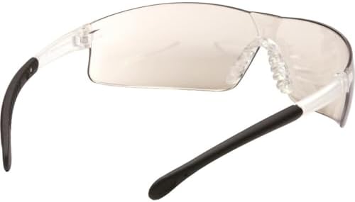 Pyramex Provoq Safety Eyewear Blue Mirror Lens Black Temples