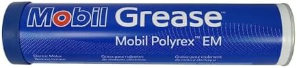 Mobil Polyrex EM, Motor Grease, 13.7 oz.