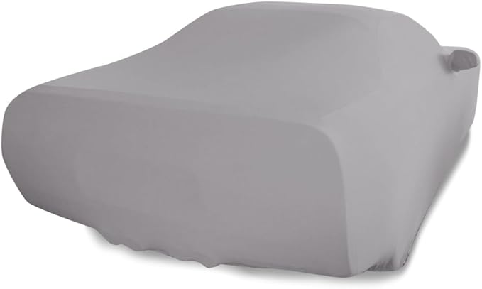 SR1 USA C4 Corvette Indoor Car Cover - Custom Fit Ultraguard Stretch Satin - The Ultimate High End Fit with Storage Bag for 1984-1996 C4, Z51, GS, ZR1 Convertible, Hardtop Corvettes (Silver)