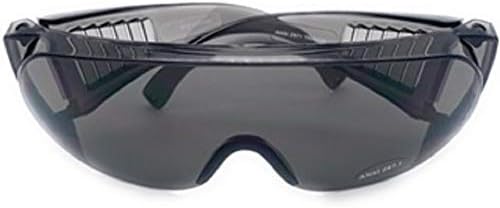 Fit Over Glasses No Blind Spot Yellow Lens Wrap Safety Sunglasses - Night Driving, Clear, Smoke Lens