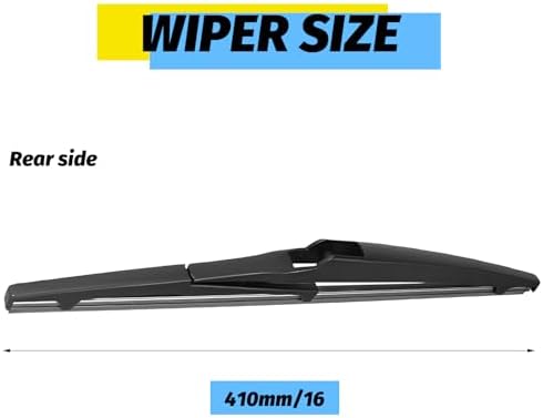 16 inch Rear Windshield Wiper Blades Replacement for 2022-2004 Prius, 2022-2011 Sienna Back Window Wipers (16A)