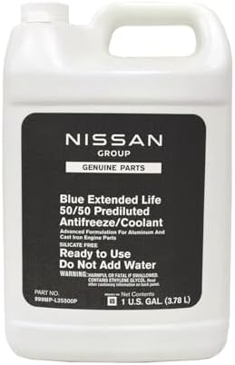 Nissan Genuine Fluid 999MP-L25500P Blue Long Life Antifreeze/Coolant - 3 Gallons