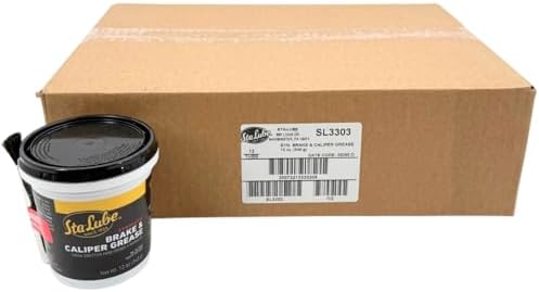 CRC SL3303 - Sta-Lube Synthetic Brake and Caliper Grease 12 oz Tub with Brush (12 Pack of 12 oz Tubs)