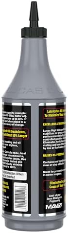 Lucas Oil 10118 High Mileage Oil Stabilizer - 1 Quart (Pack of 2)