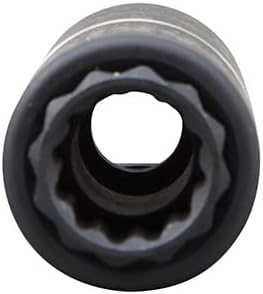 Klein Tools 66001 2-in-1 Impact Socket, Sizes 3/4-Inch and 9/16-Inch Hex, 12-Point Deep Socket Wrench with 1/2-Inch Drive