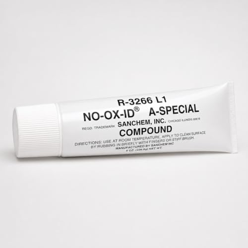Electrical Grease Compound, 8 oz / 226 g Tube, Conductive Electrical Contact Lubricant for Industrial Connectors, Terminals, Cables, Bus Bars & Switchgear, Made in USA